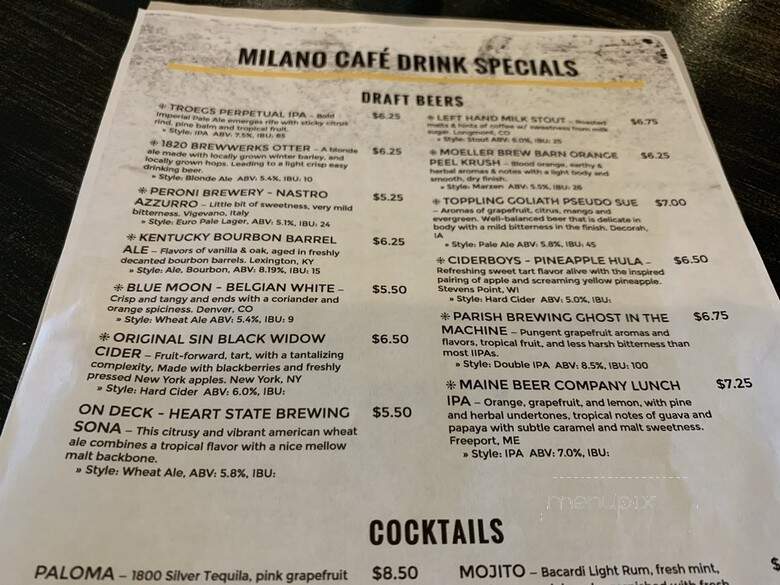 Cafe Milano - Lima, OH