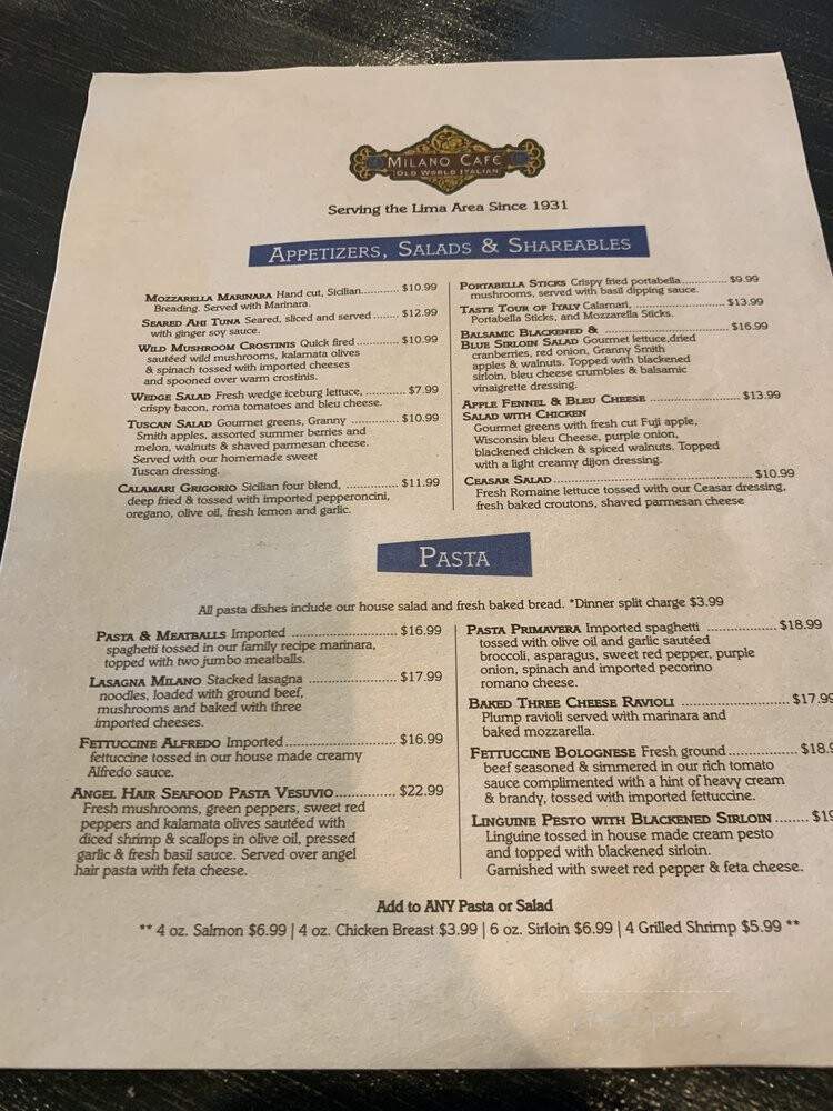 Cafe Milano - Lima, OH