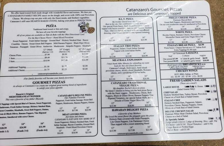 Catanzaro's Pizza & Subs - Springfield, OH