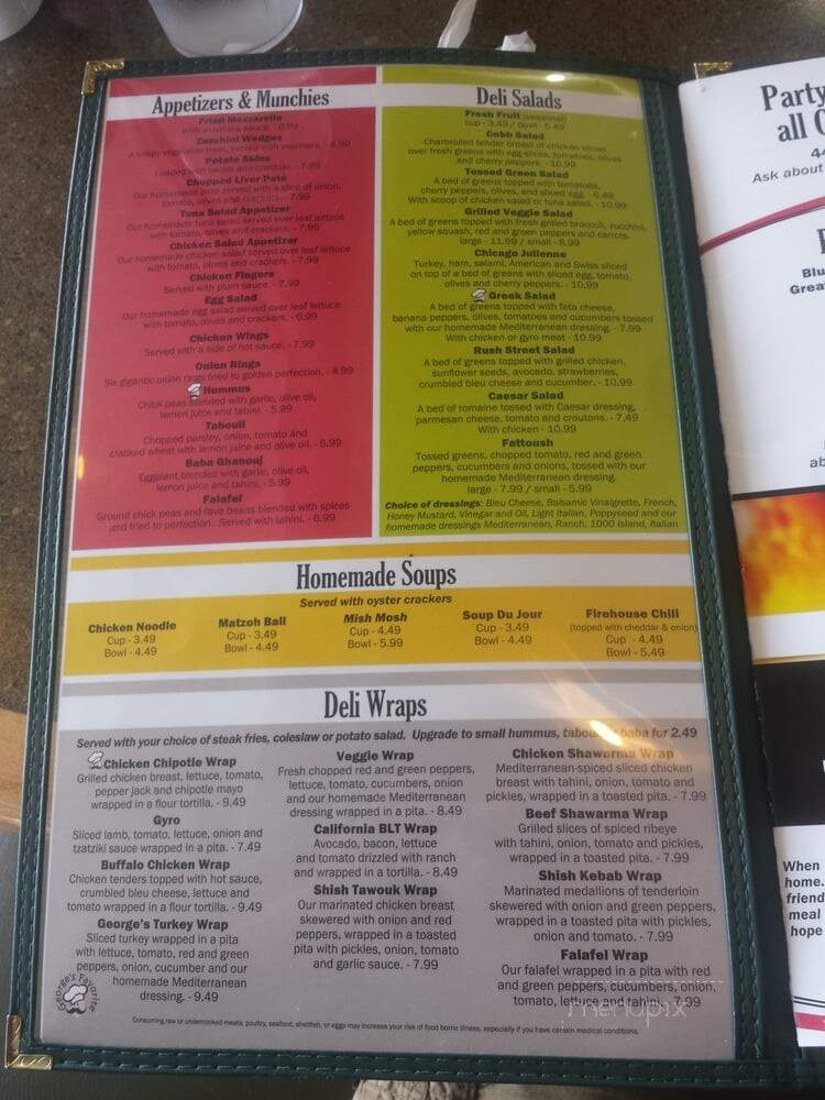 Chicago Deli & Restaurant - Cleveland, OH menu_pic