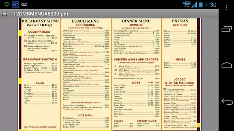 Cmb Soul Food - Cleveland, OH menu_pic