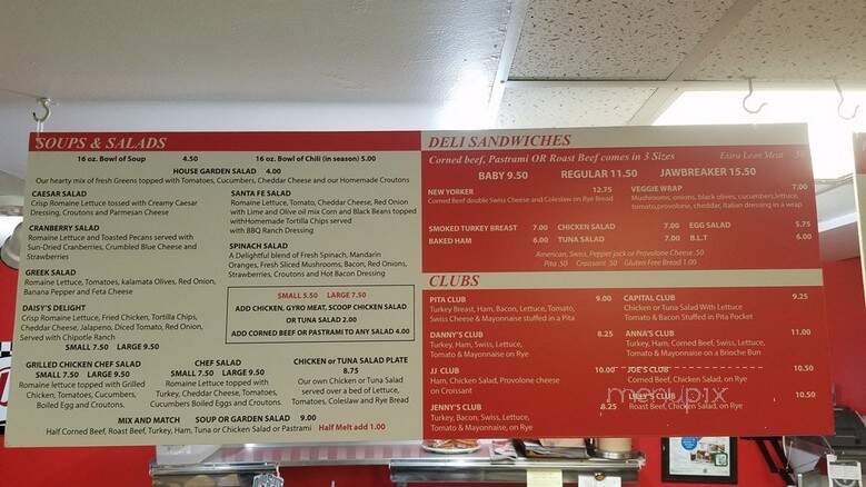 Danny's Deli & Restaurant - Columbus, OH menu_pic
