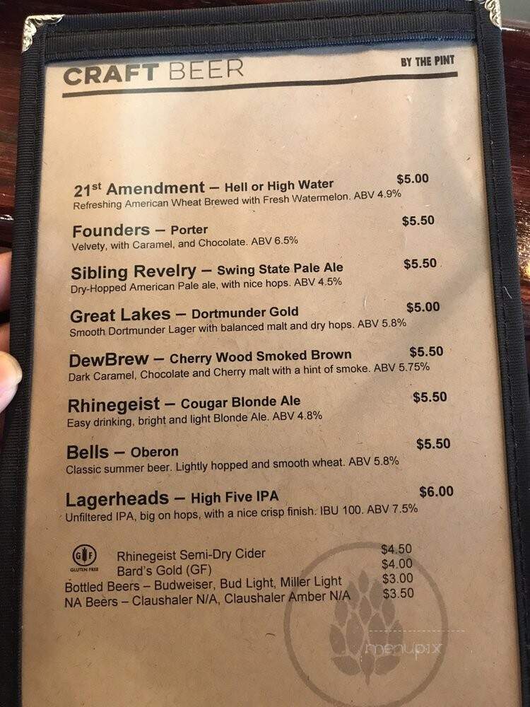 Dewey's Pizza - Cleveland, OH menu_pic