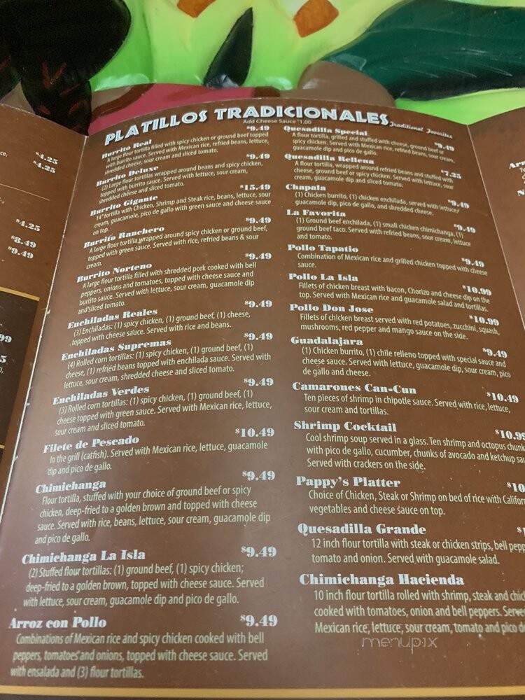 El Mexico Antiguo - Van Wert, OH menu_pic