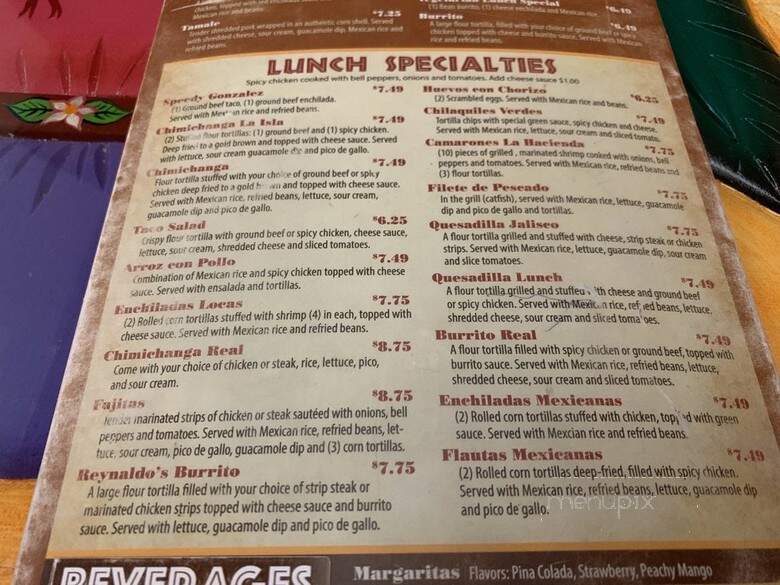 El Mexico Antiguo - Van Wert, OH menu_pic