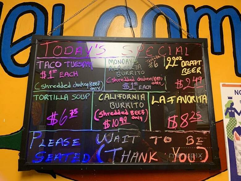 El Mexico Antiguo - Van Wert, OH menu_pic