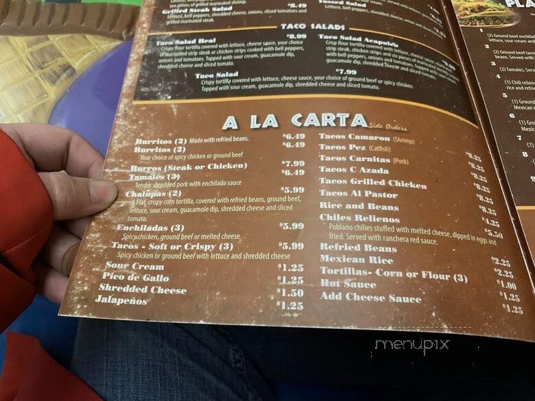 El Mexico Antiguo - Van Wert, OH menu_pic
