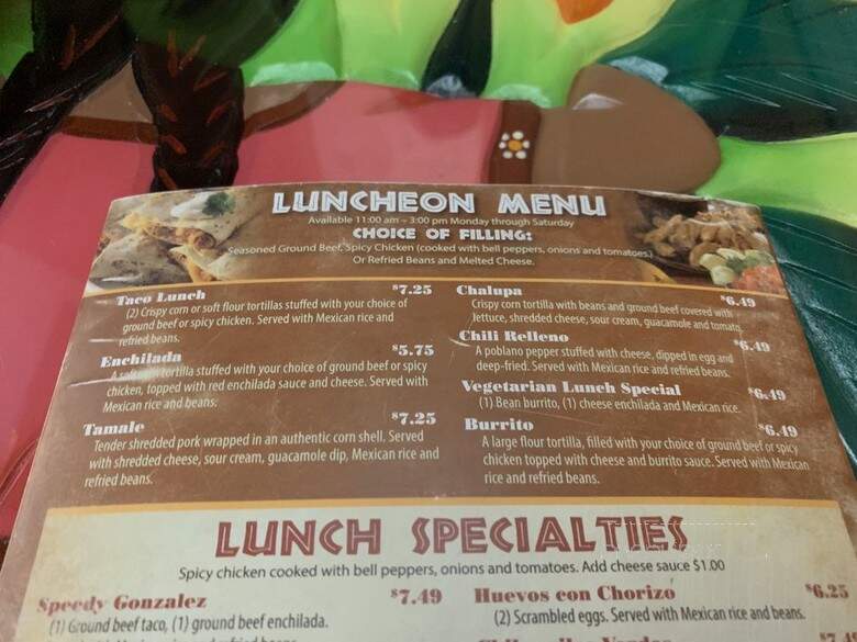 El Mexico Antiguo - Van Wert, OH menu_pic