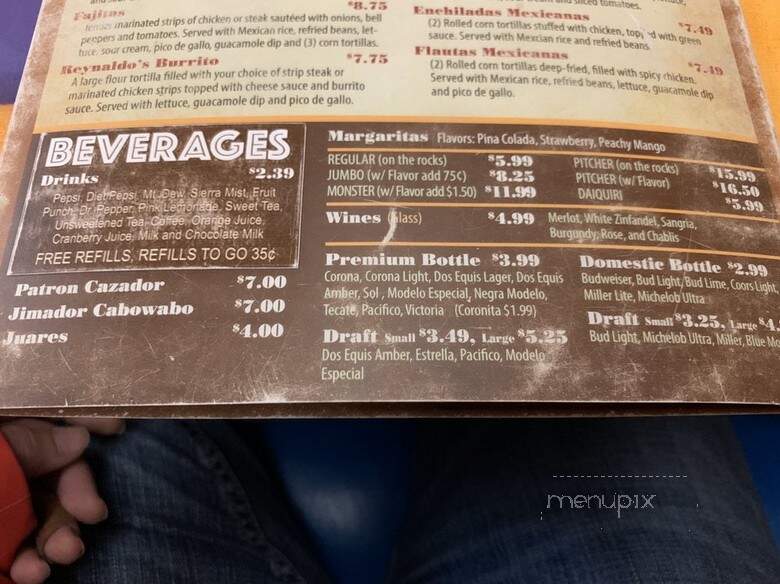 El Mexico Antiguo - Van Wert, OH menu_pic