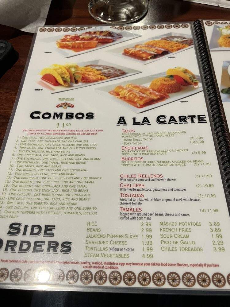 El Rancho Grande - Fairborn, OH menu_pic