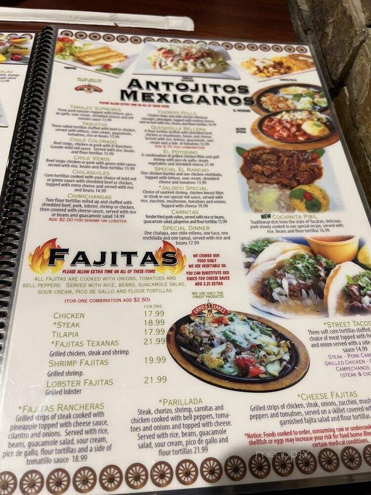 El Rancho Grande - Fairborn, OH menu_pic