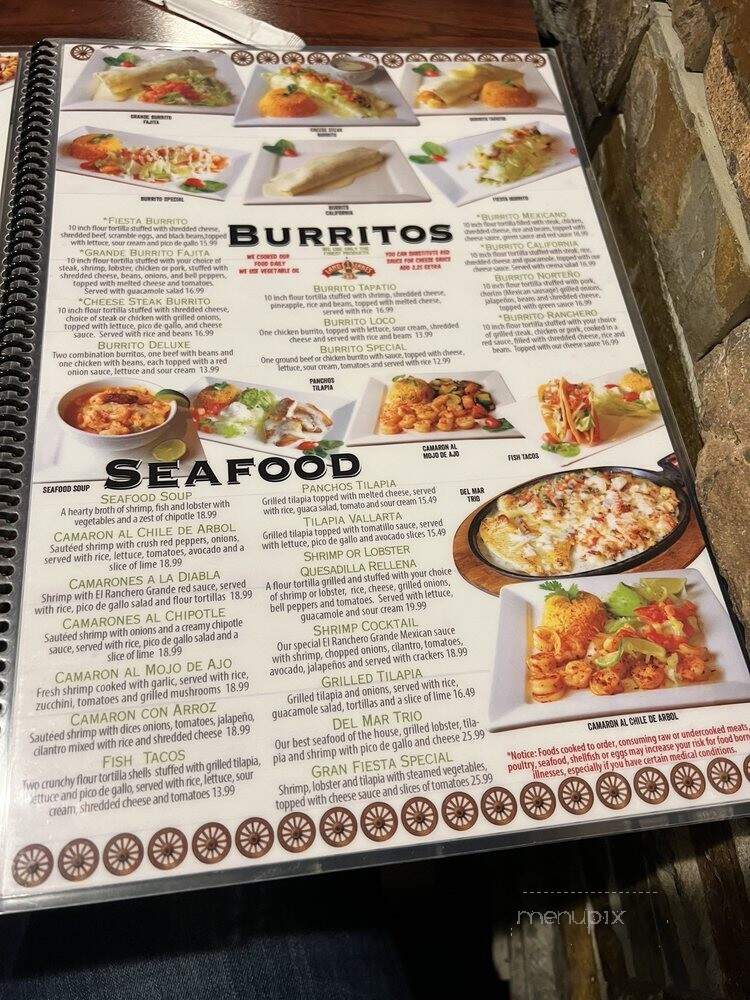 El Rancho Grande - Fairborn, OH menu_pic