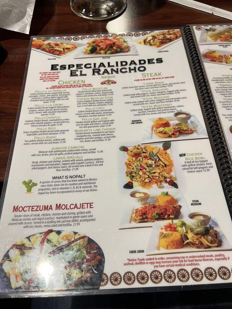 El Rancho Grande - Fairborn, OH menu_pic