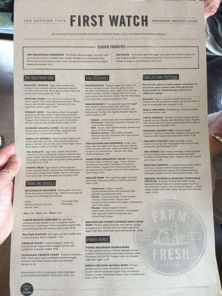 First Watch - Cincinnati, OH menu_pic