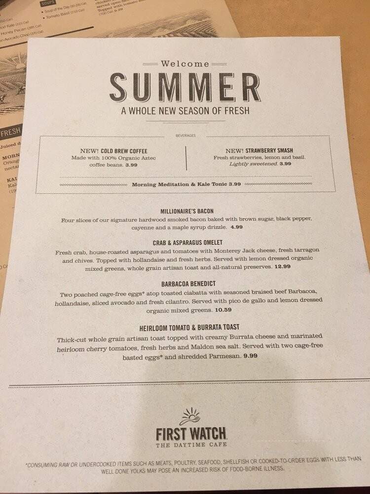First Watch - Columbus, OH menu_pic