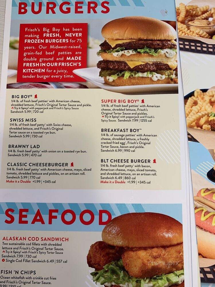 Frisch's Big Boy Restaurant - Cincinnati, OH menu_pic
