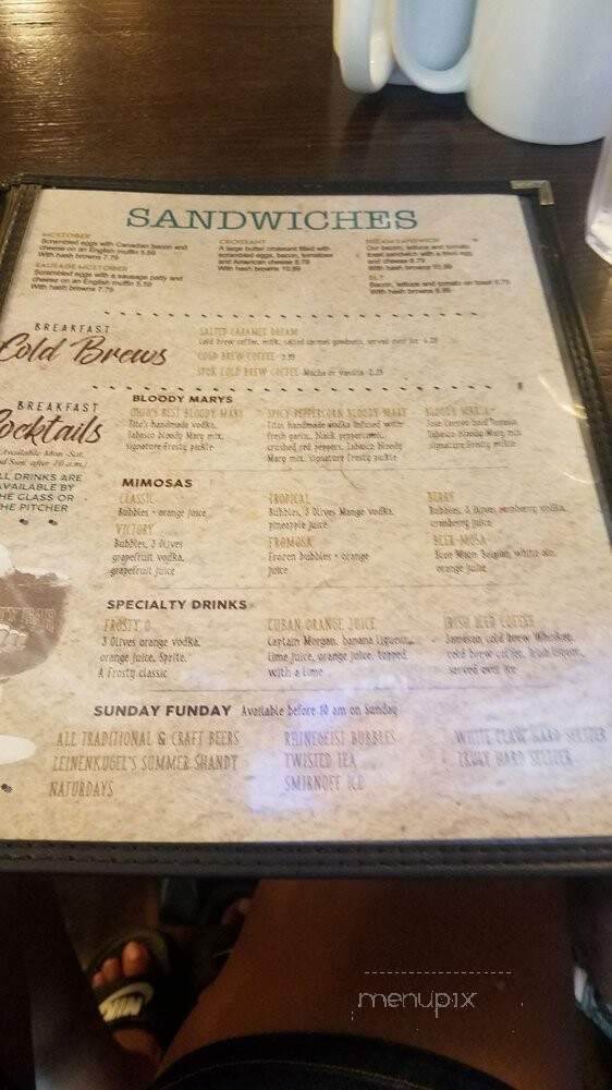 Frosty Bar - Put-in-Bay, OH menu_pic