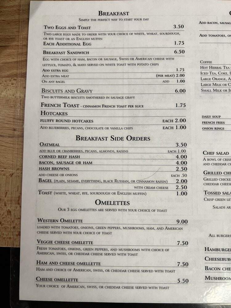 German Village Coffee Shop - Columbus, OH menu_pic