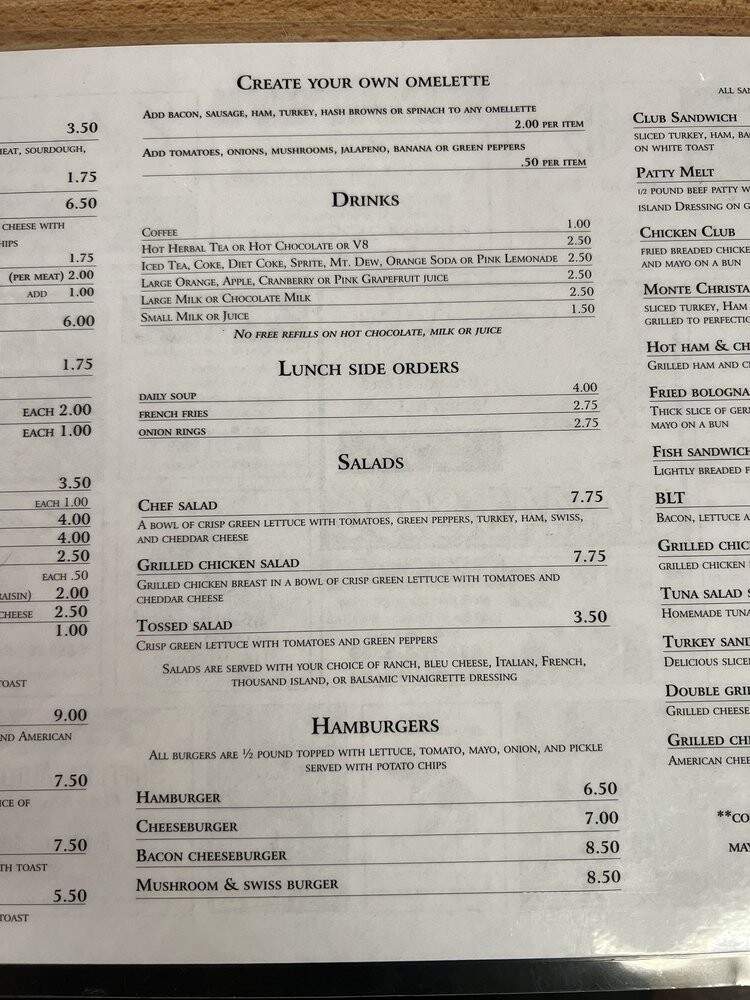German Village Coffee Shop - Columbus, OH menu_pic
