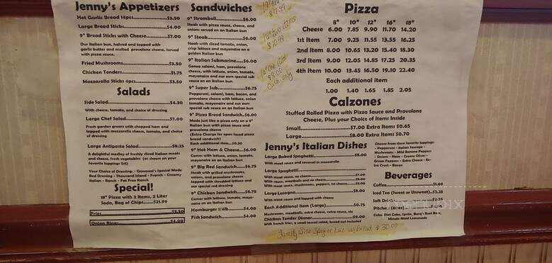 Giovanni's - Portsmouth, OH menu_pic