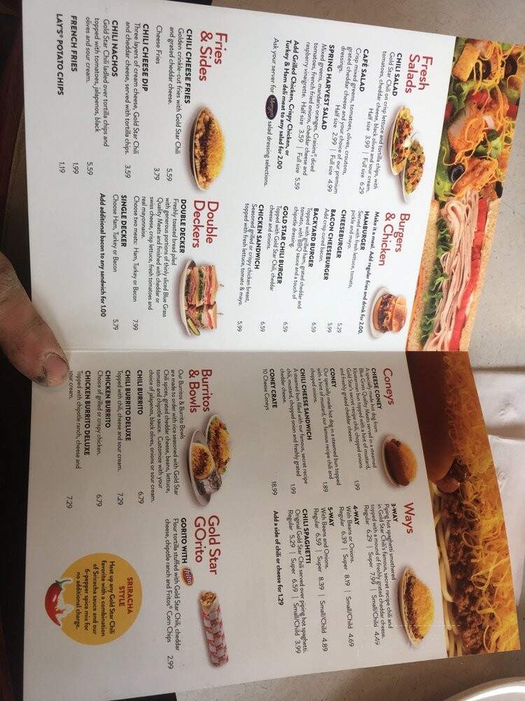 Gold Star Chili - Maineville, OH menu_pic