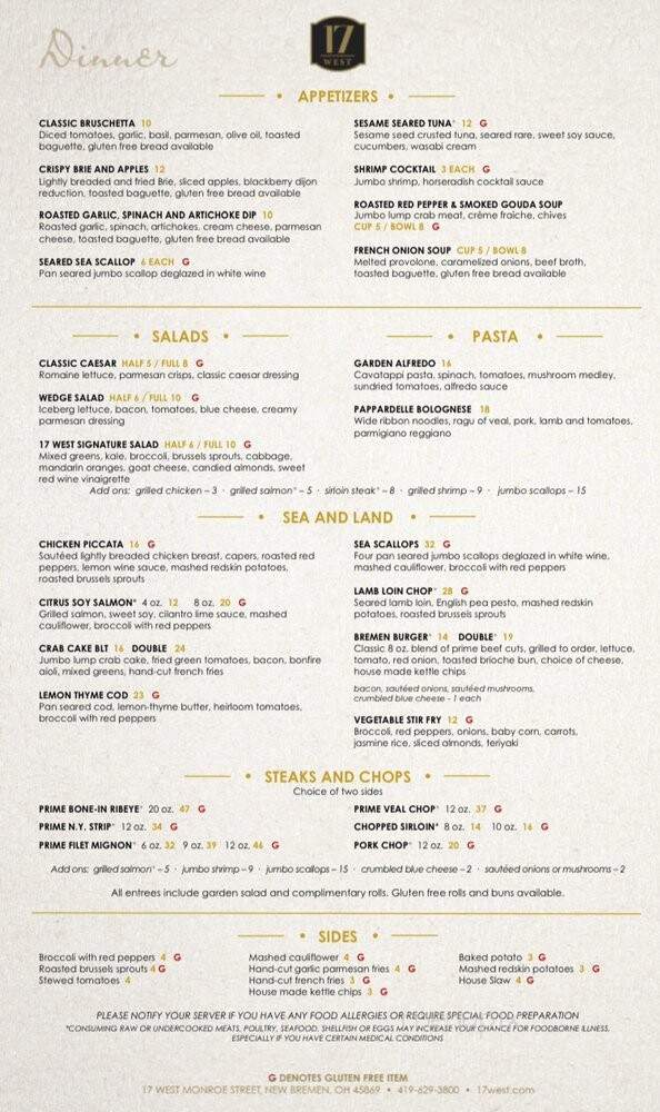Grille - New Bremen, OH menu_pic