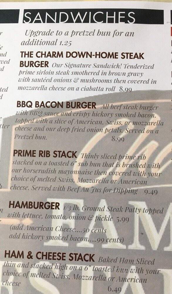 Homestead Restaurant - Charm, OH menu_pic