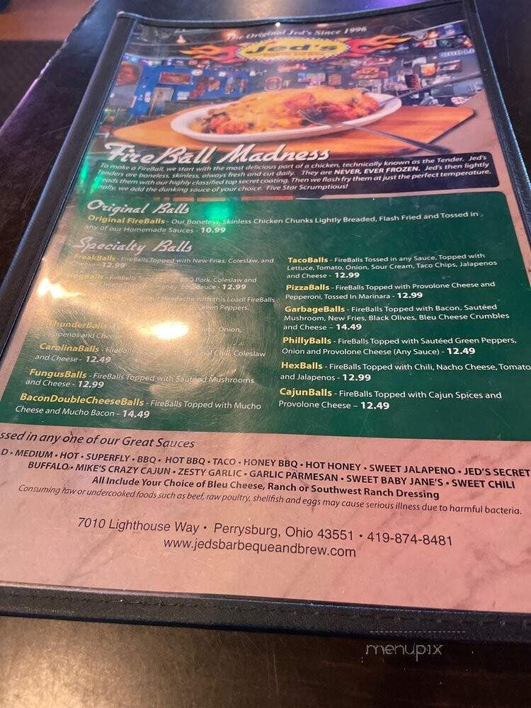 Jeds Restaurants - Perrysburg, OH menu_pic