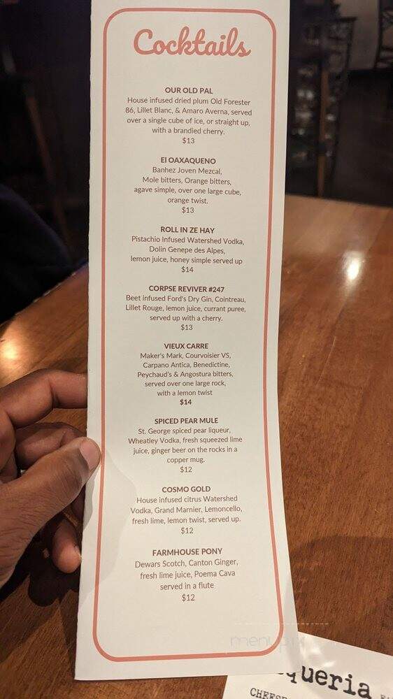 King Avenue Coffeehouse - Columbus, OH menu_pic