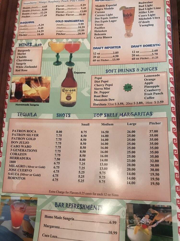 La Pinata Restaurant - Centerville, OH menu_pic