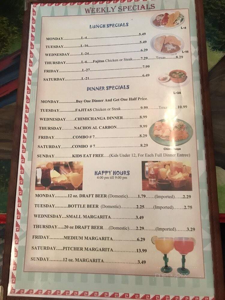 La Pinata Restaurant - Centerville, OH menu_pic