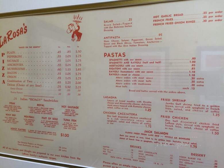 Larosa's - Cincinnati, OH menu_pic