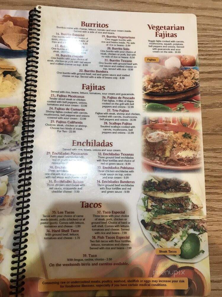 Mariachis Mexican Restaurant - Columbus, OH menu_pic