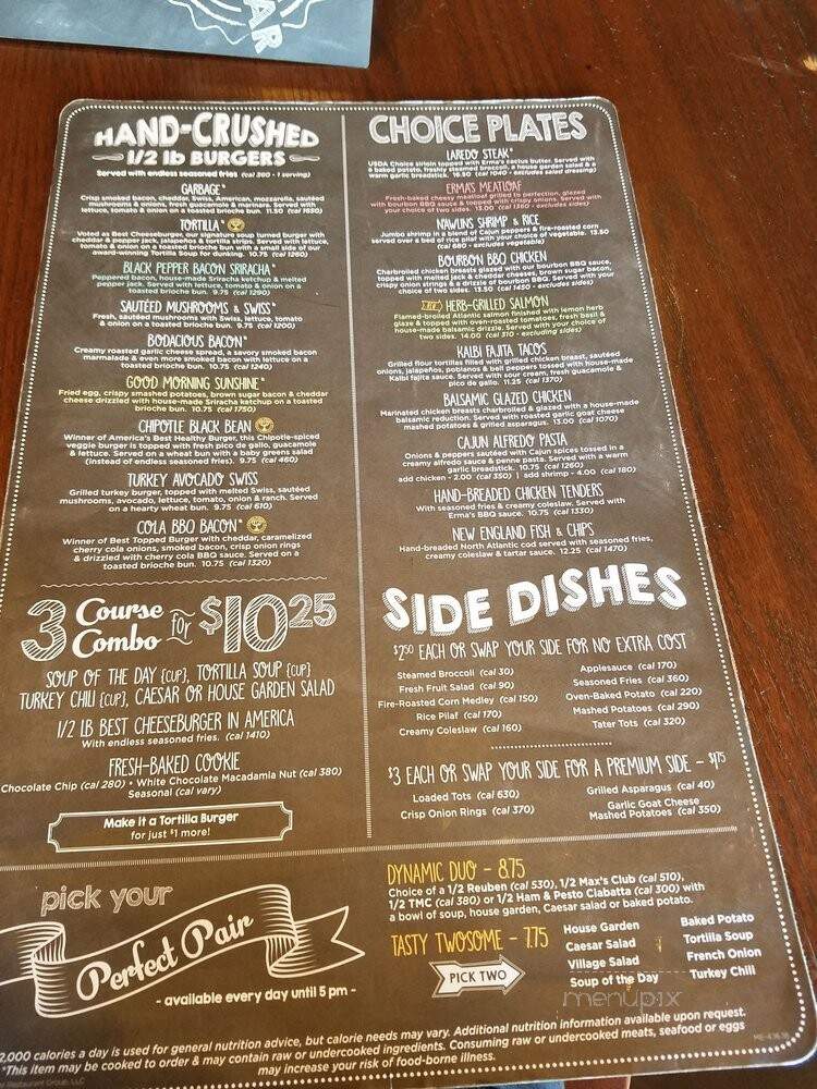 Max & Erma's Restaurants - Dayton, OH menu_pic