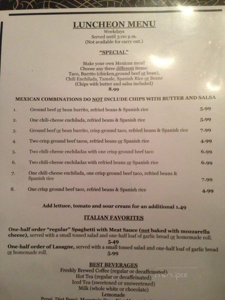 Mex-Ltali Inn - West Portsmouth, OH menu_pic