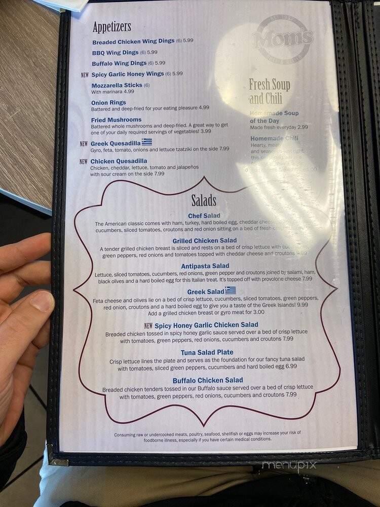Mom's Deli & Grill - Cleveland, OH menu_pic