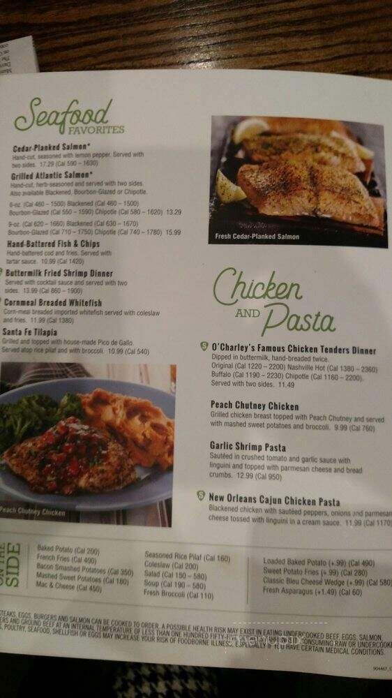 O'Charley's - Grove City, OH menu_pic