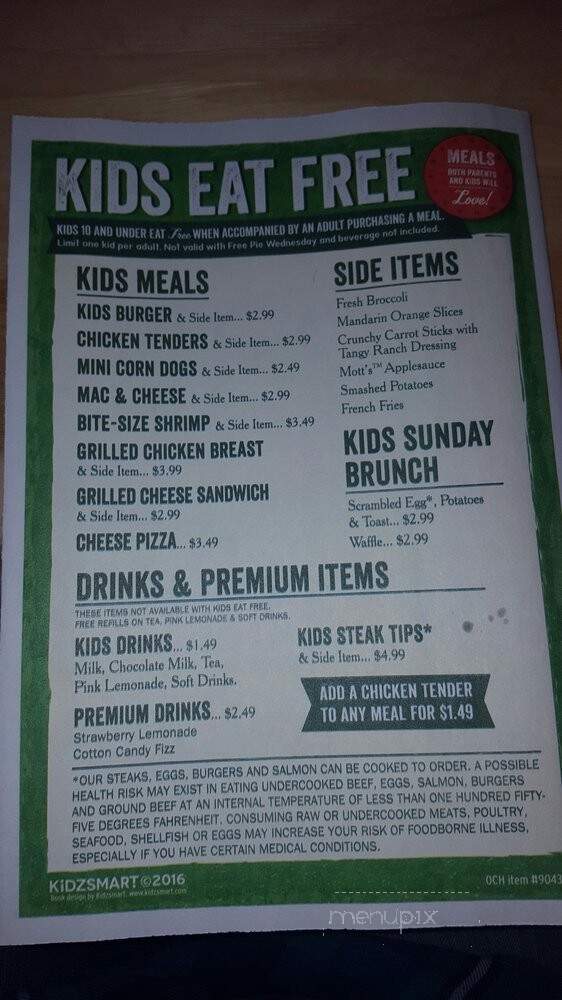O'Charley's - Columbus, OH menu_pic