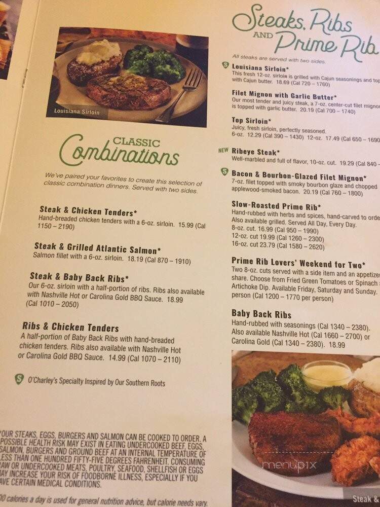 O'Charley's - Gahanna, OH menu_pic