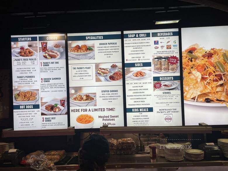 Packo's Tony - Toledo, OH menu_pic