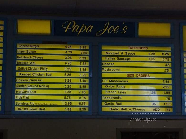 Papa Joe's Submarines - Cleveland, OH menu_pic