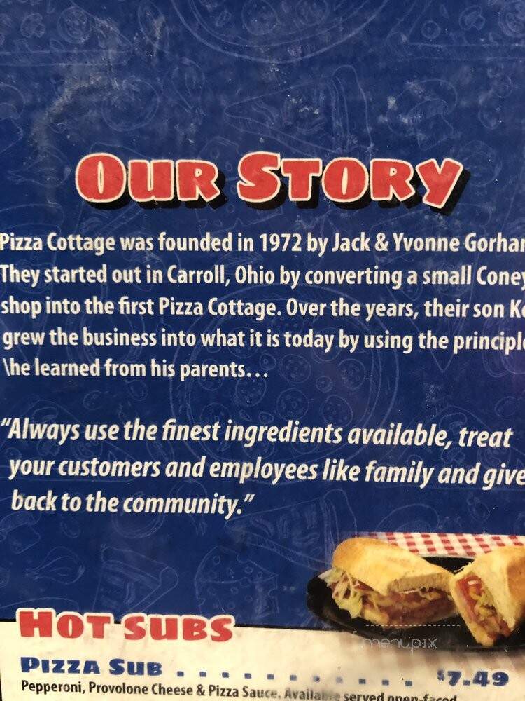 Pizza Cottage - Hebron, OH menu_pic