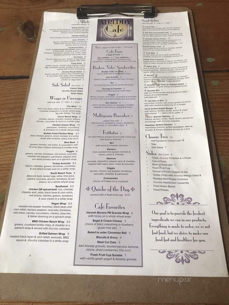Reddy Coffee & Cafe - Cincinnati, OH menu_pic