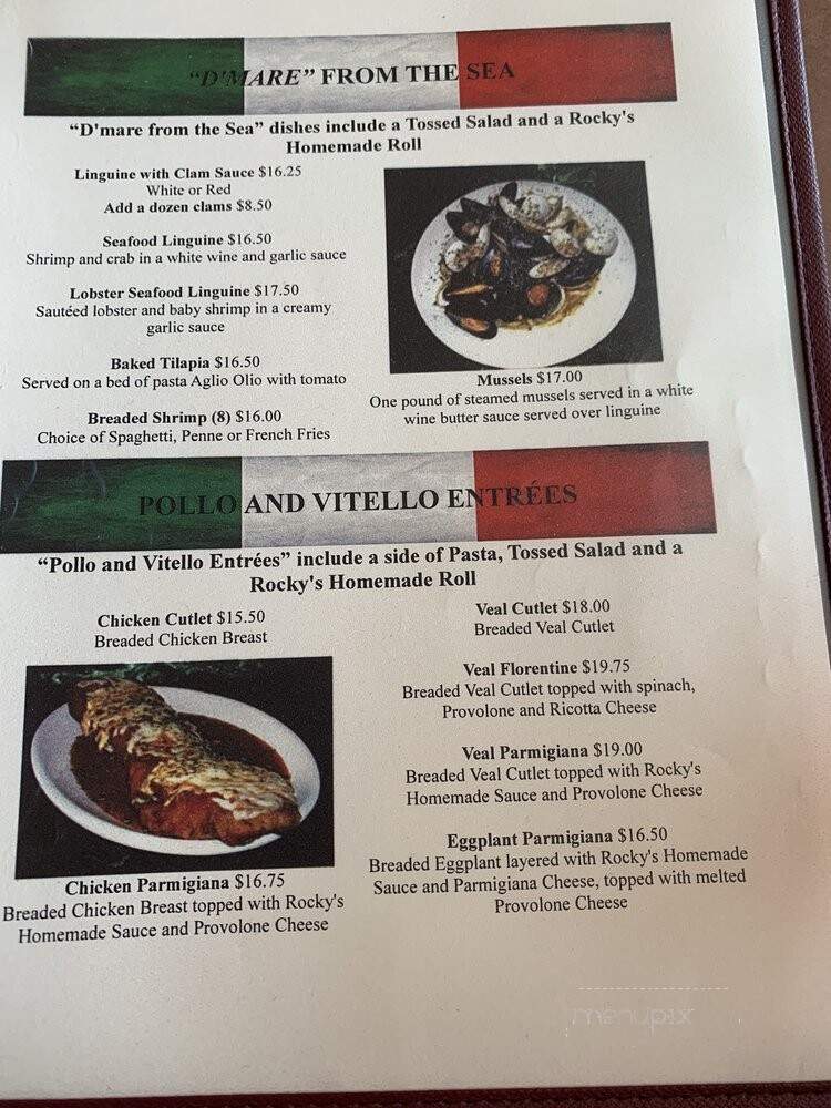 Rocky's Pizza - Cleveland, OH menu_pic