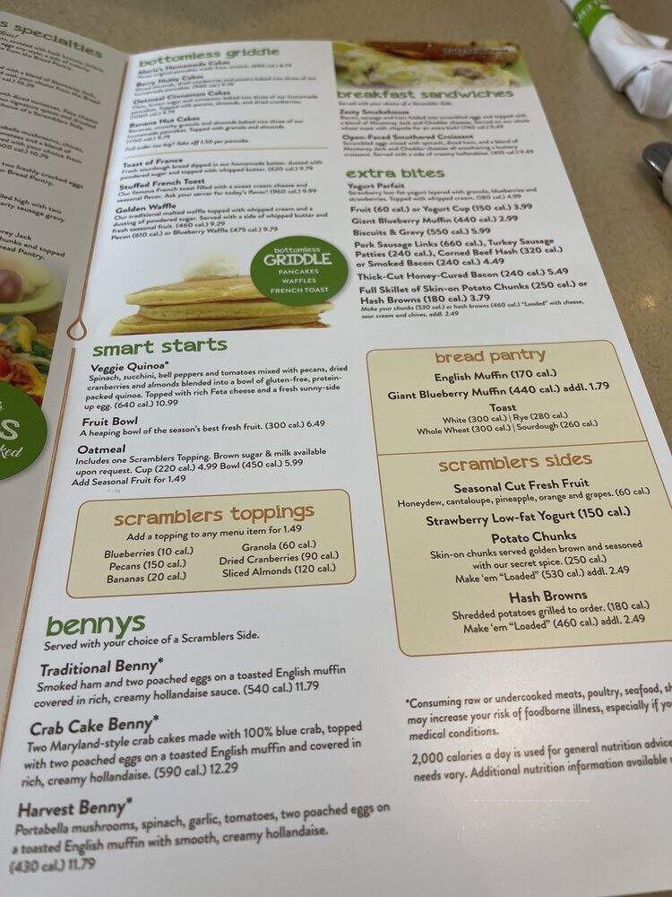 Scrambler Marie's - Hilliard, OH menu_pic