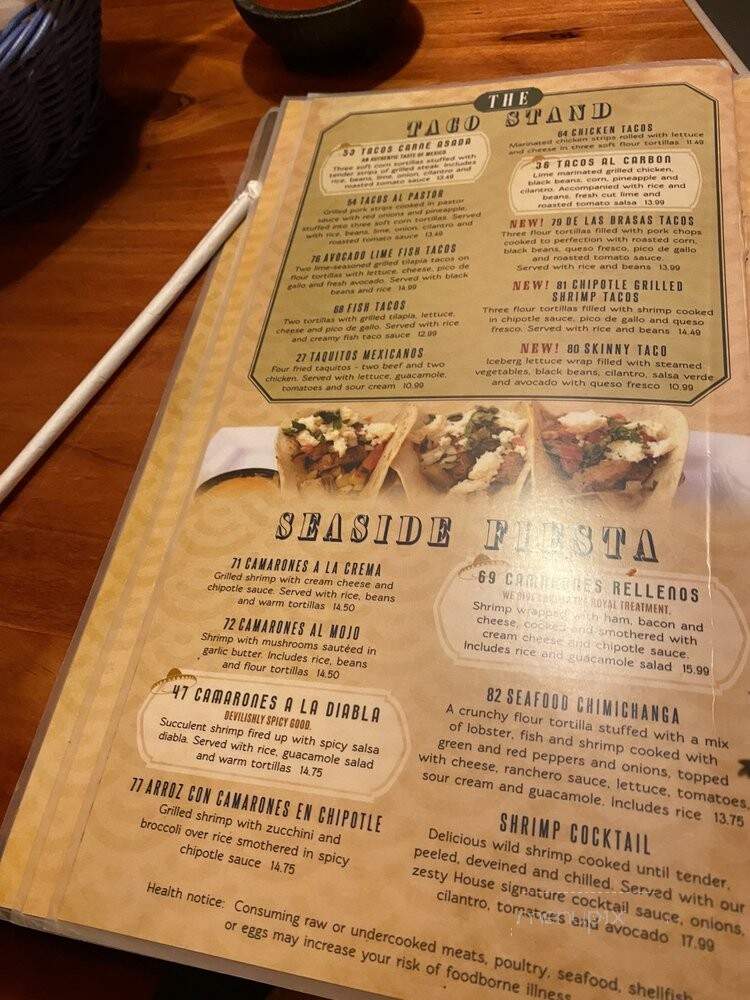 Senorita Bonitas - Cleveland, OH menu_pic