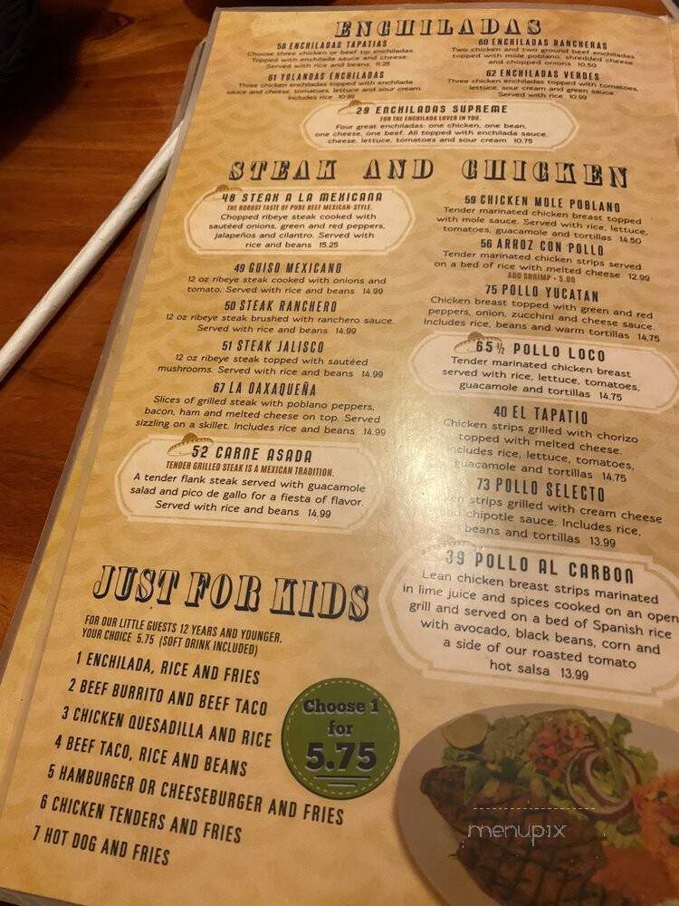 Senorita Bonitas - Cleveland, OH menu_pic