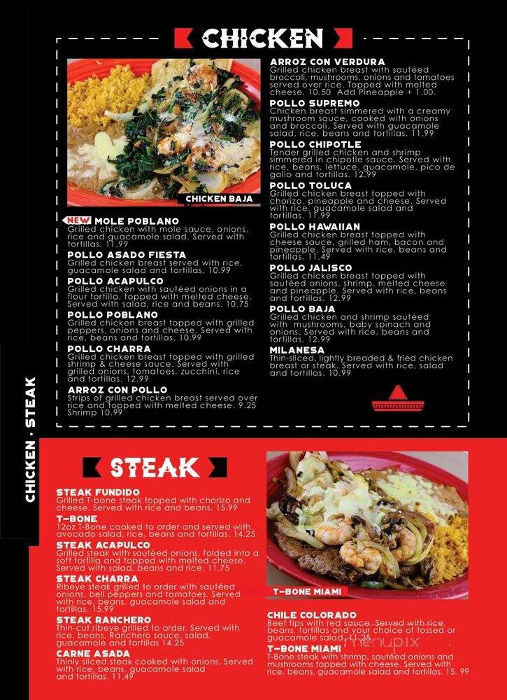 Siesta Charra - Oxford, OH menu_pic