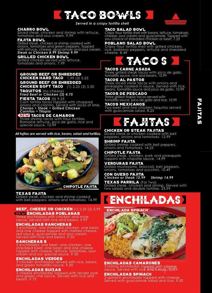 Siesta Charra - Oxford, OH menu_pic