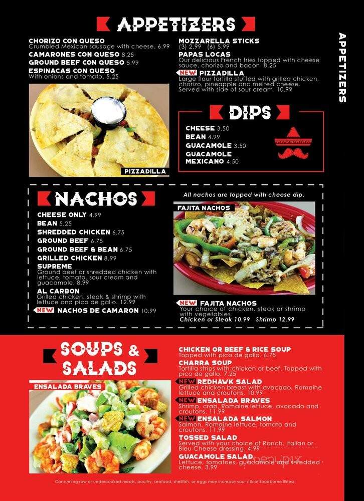 Siesta Charra - Oxford, OH menu_pic